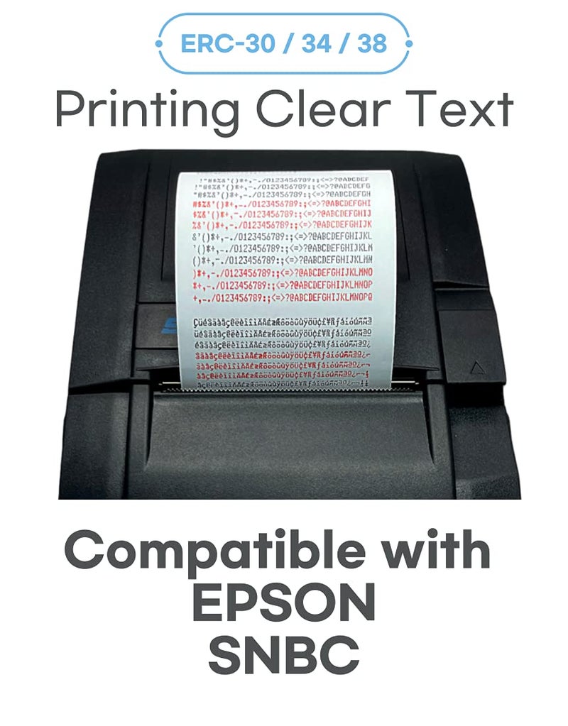 Bixolon (RRC-201BR-16) ERC-30, 16-Pack KD02-00057A Black and Red Ribbon Cartridge ink Compatible with SNBC SRP-275 & SRP-270 (GRC-220BR) - Image 3